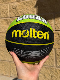 Load image into Gallery viewer, Personalised Molten BCR2 Black/Green Rubber Basketball (Size 5)
