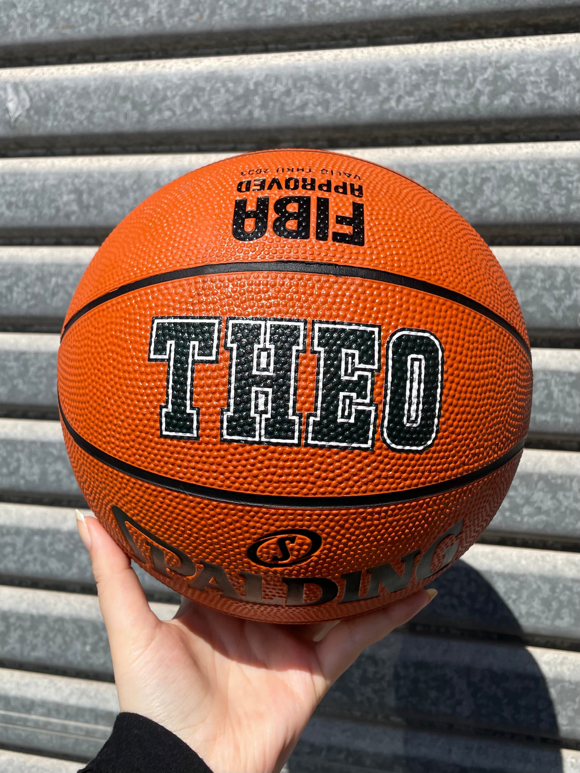 Personalised Spalding Rubber Basketball (Size 4) TF-150
