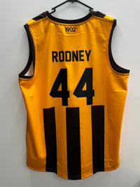 Load image into Gallery viewer, Personalised Hawthorn Hawks AFL Guernsey
