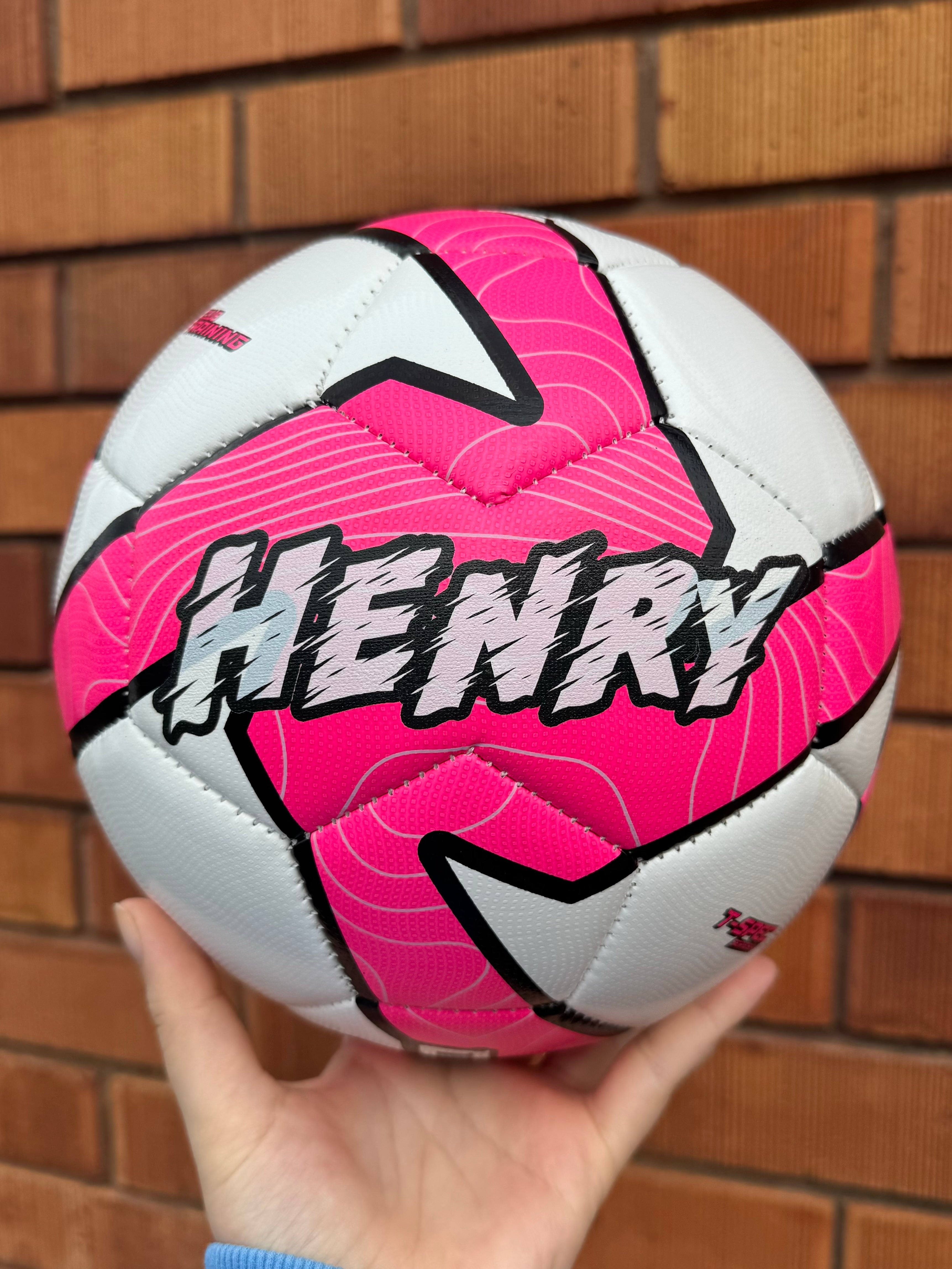 Personalised Deploy Pink Soccer Ball (Size 3, 4, 5)