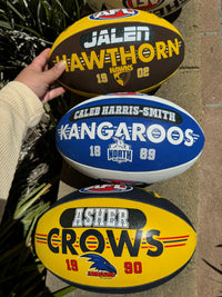 Load image into Gallery viewer, Personalised AFL Official North Melbourne Kangaroos Club Football (Size 5)
