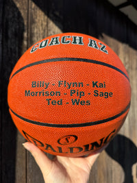 Load image into Gallery viewer, Personalised Spalding TF-500 Composite Leather Basketball (Size 5, 6, 7)

