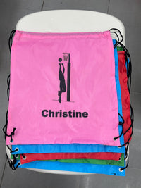 Load image into Gallery viewer, Personalised Netball Drawstring Bag
