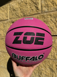 Load image into Gallery viewer, Personalised Buffalo Rubber Pink Basketball (Size 5, 6)
