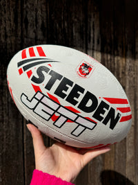 Load image into Gallery viewer, Personalised St George Dragons Official NRL Ball (Size 5)
