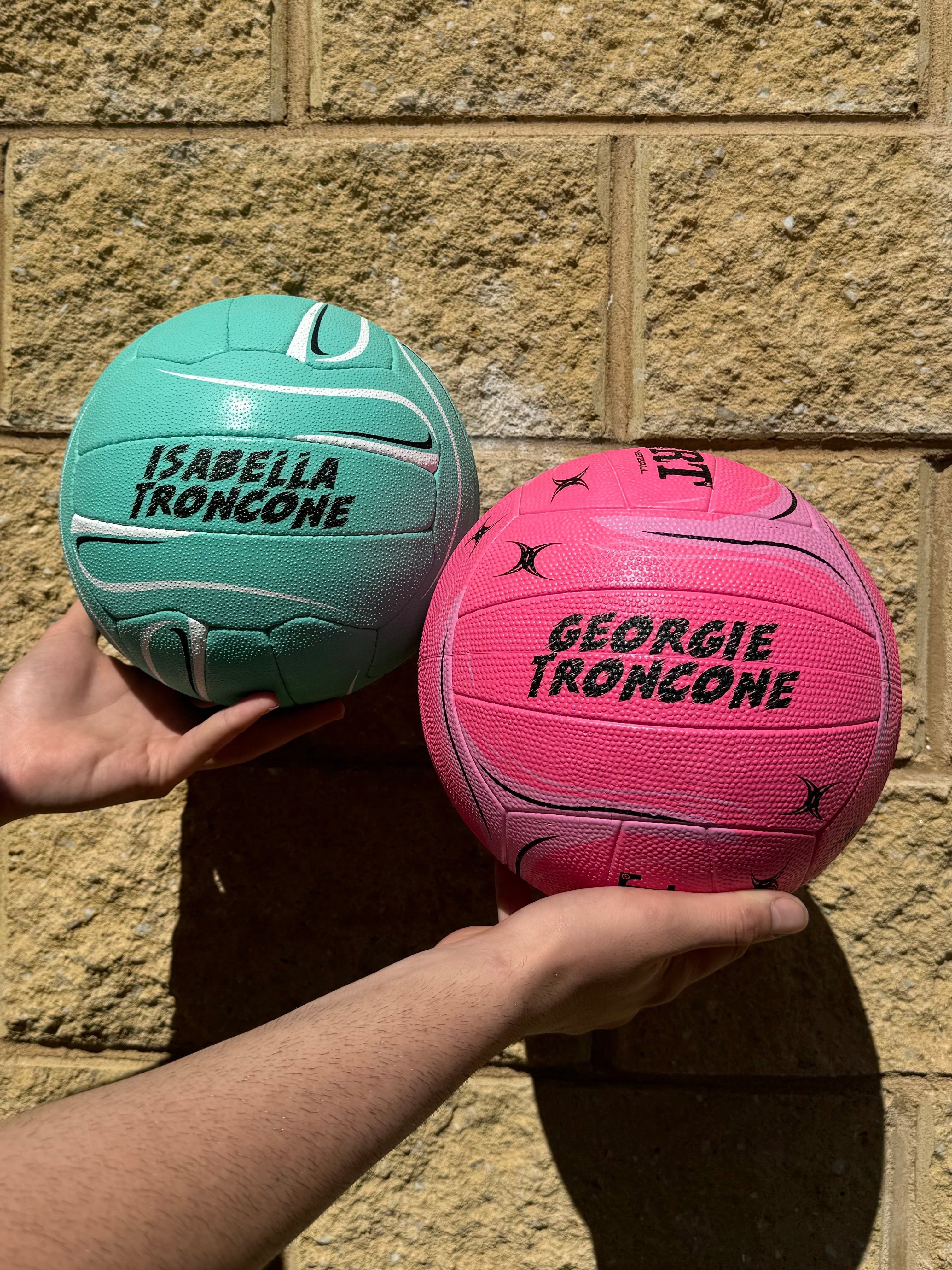 Personalised Mi-Ball Envision Teal Netball (SIZE 4, 5)