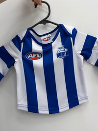Load image into Gallery viewer, Personalised North Melbourne Kangaroos AFL Toddler Guernsey
