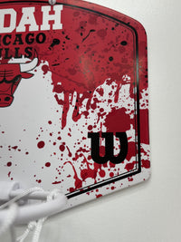 Load image into Gallery viewer, Personalised Wilson NBA Team Mini Basketball Hoop (Chicago Bulls)
