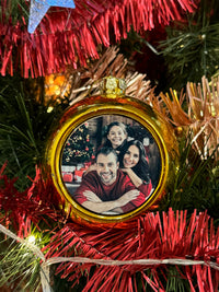 Load image into Gallery viewer, Personalised Gold Christmas Bauble
