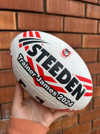 Load image into Gallery viewer, Personalised St George Dragons Official NRL Ball (11inch mini ball)
