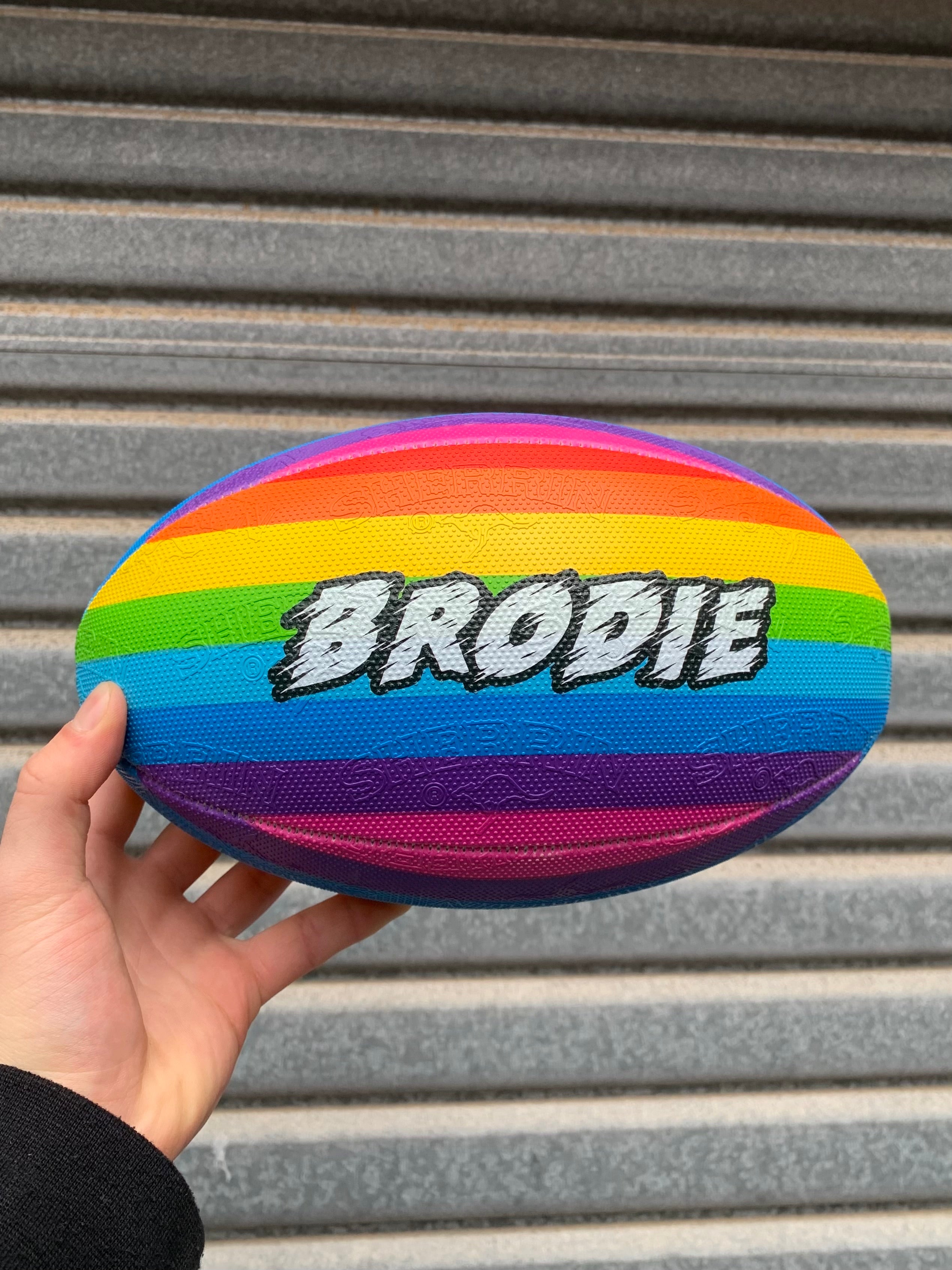 Personalised AFL Rainbow Football - (Size 3, 5)