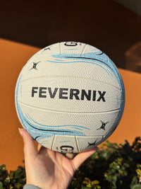 Load image into Gallery viewer, Personalised Gilbert Phoenix Netball White and Blue (SIZE 4, 5)
