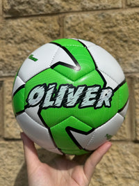 Load image into Gallery viewer, Personalised Deploy Green Soccer Ball (Size 3, 4, 5)
