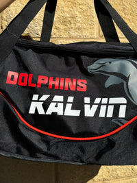 Load image into Gallery viewer, Personalised Dolphins Official NRL Sports Bag
