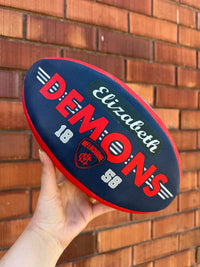 Load image into Gallery viewer, Personalised AFL Official Melbourne FC Demons Club Football (Size 5)

