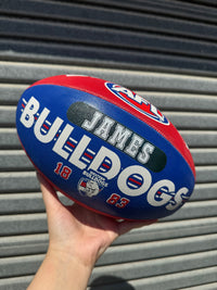 Load image into Gallery viewer, Personalised AFL Official Western Bulldogs Club Football (Size 5)
