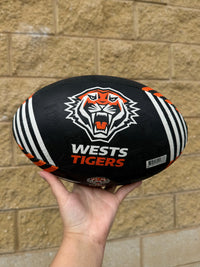 Load image into Gallery viewer, Personalised Wests Tigers Official NRL Ball (Size 5)
