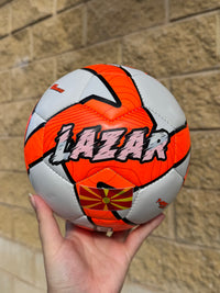 Load image into Gallery viewer, Personalised Deploy Orange Soccer Ball (Size 3, 4, 5)
