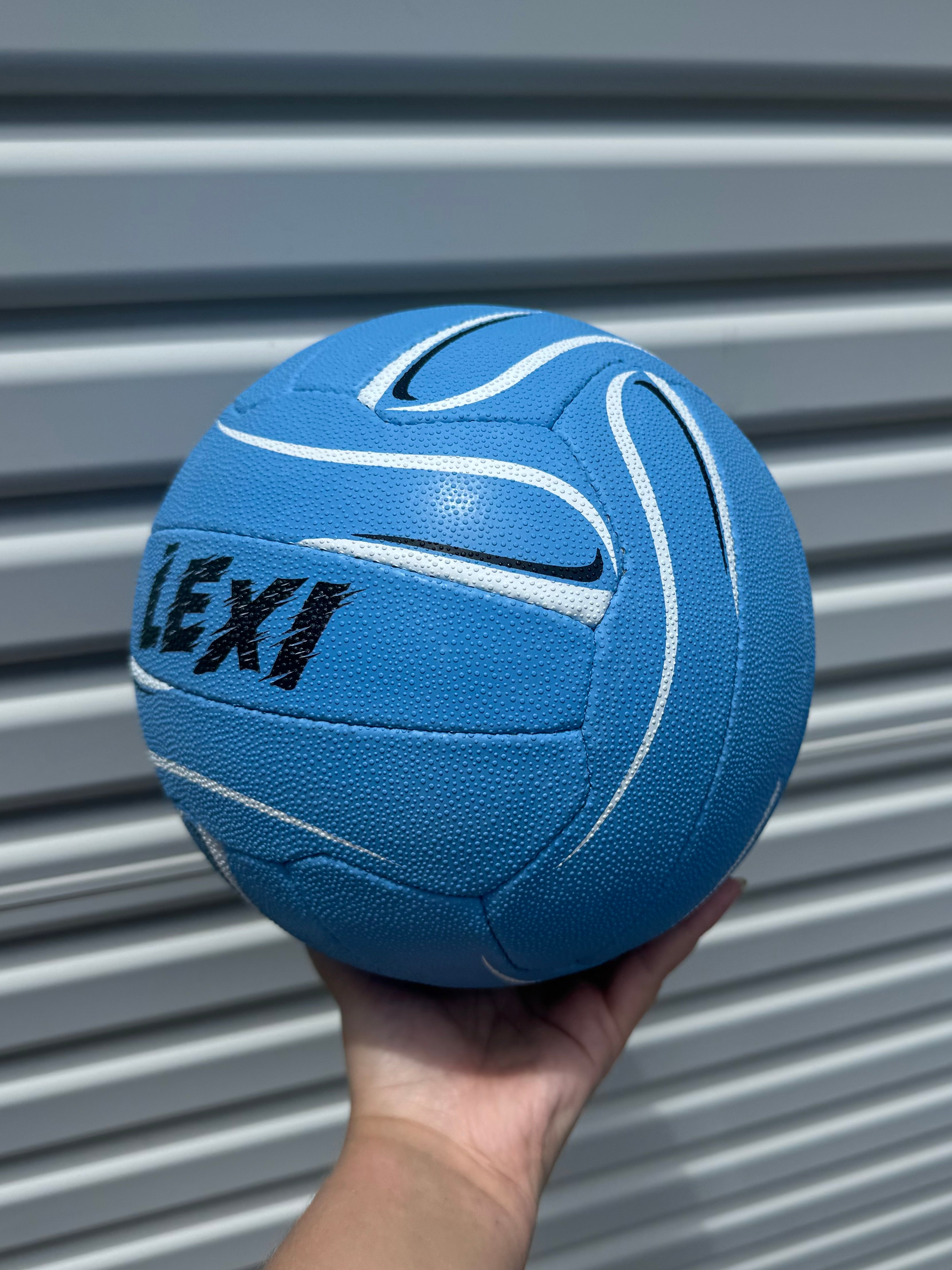 Personalised Mi-Ball Envision Blue Netball (SIZE 5)
