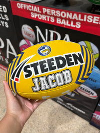 Load image into Gallery viewer, Personalised Parramatta Eels Official NRL Ball (Size 5)
