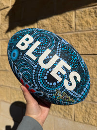 Load image into Gallery viewer, Personalised Indigenous NSW Blues Official NRL Ball (Size 5)
