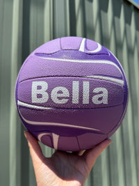 Load image into Gallery viewer, Personalised Mi-Ball Envision Purple Netball (SIZE 4, 5)
