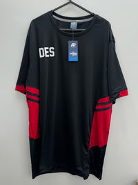 Load image into Gallery viewer, Personalised Black and Red Training Jersey - Kids
