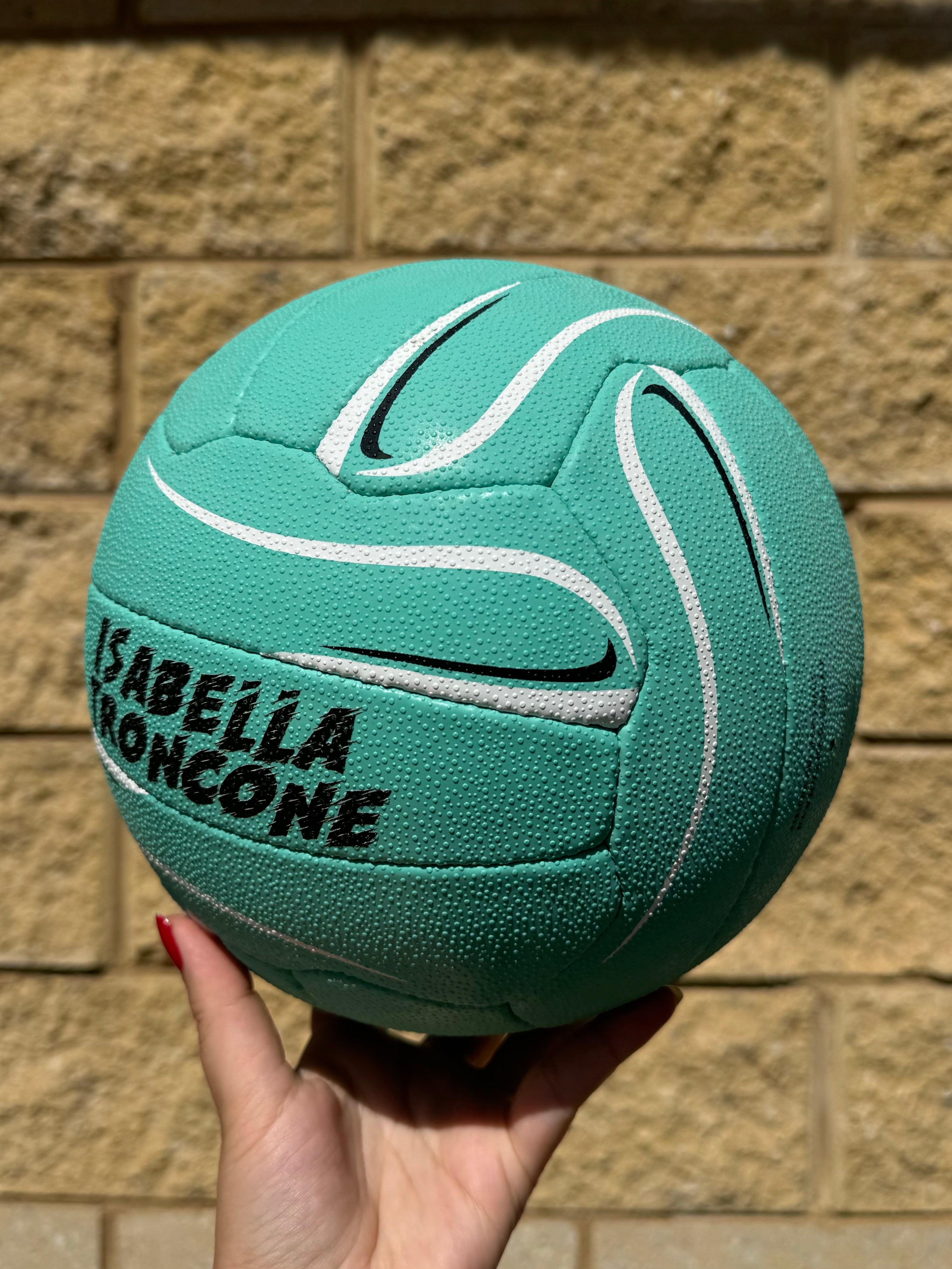 Personalised Mi-Ball Envision Teal Netball (SIZE 4, 5)