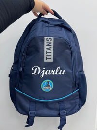 Load image into Gallery viewer, Personalised Gold Coast Titans Player Pack Bundle (Official Ball + Backpack + Ball Pump)
