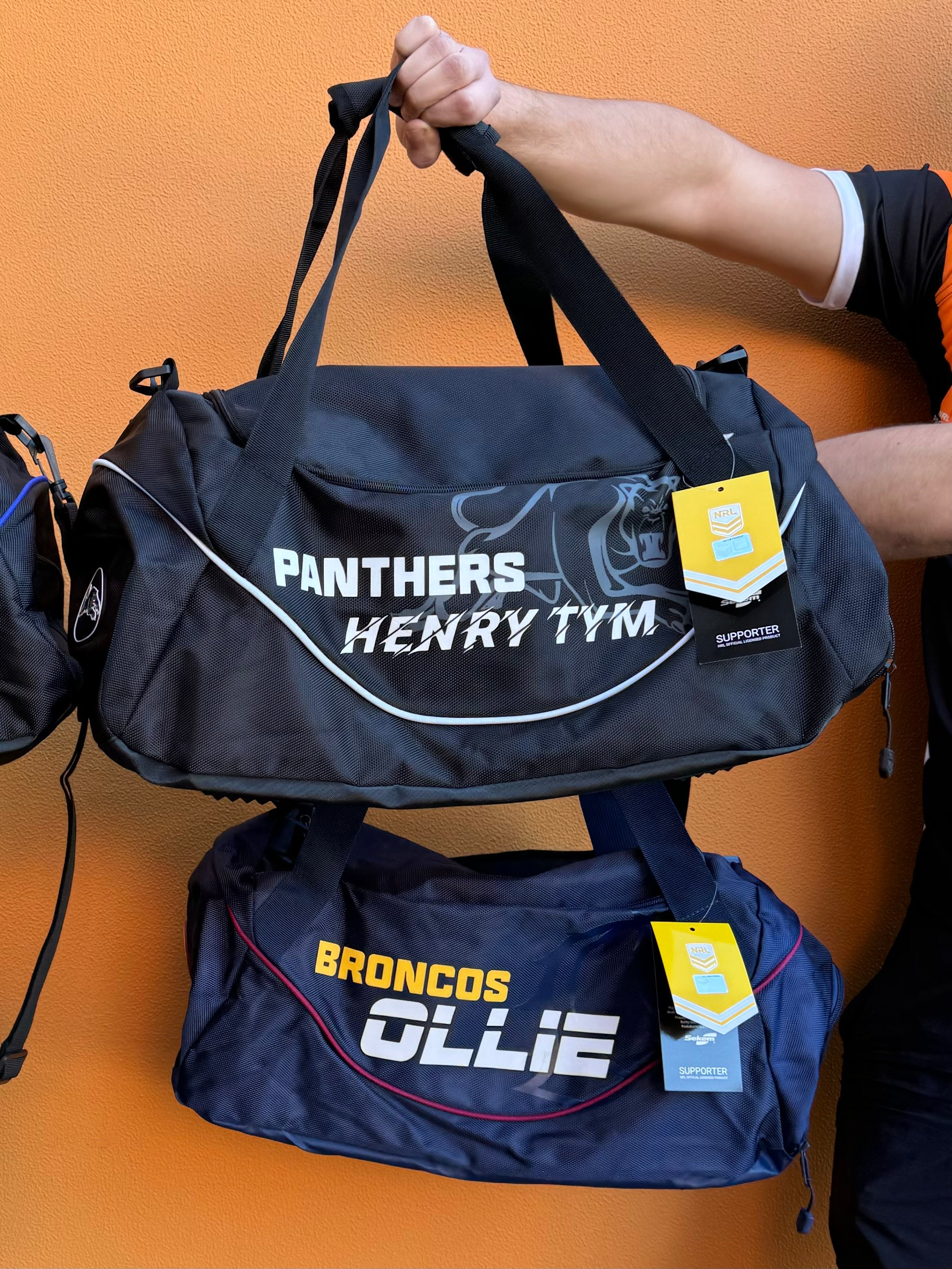 Personalised Brisbane Broncos Official NRL Sports Bag