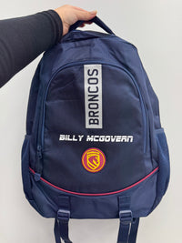 Load image into Gallery viewer, Personalised Brisbane Broncos Official NRL Backpack
