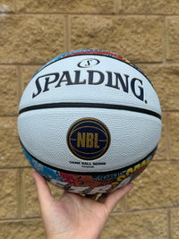 Load image into Gallery viewer, Personalised Spalding NBL White Indigenous Basketball (Size 5, 6, 7)
