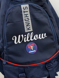Load image into Gallery viewer, Personalised Newcastle Knights Official NRL Backpack

