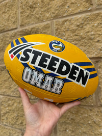 Load image into Gallery viewer, Personalised Parramatta Eels Official NRL Ball (Size 5)
