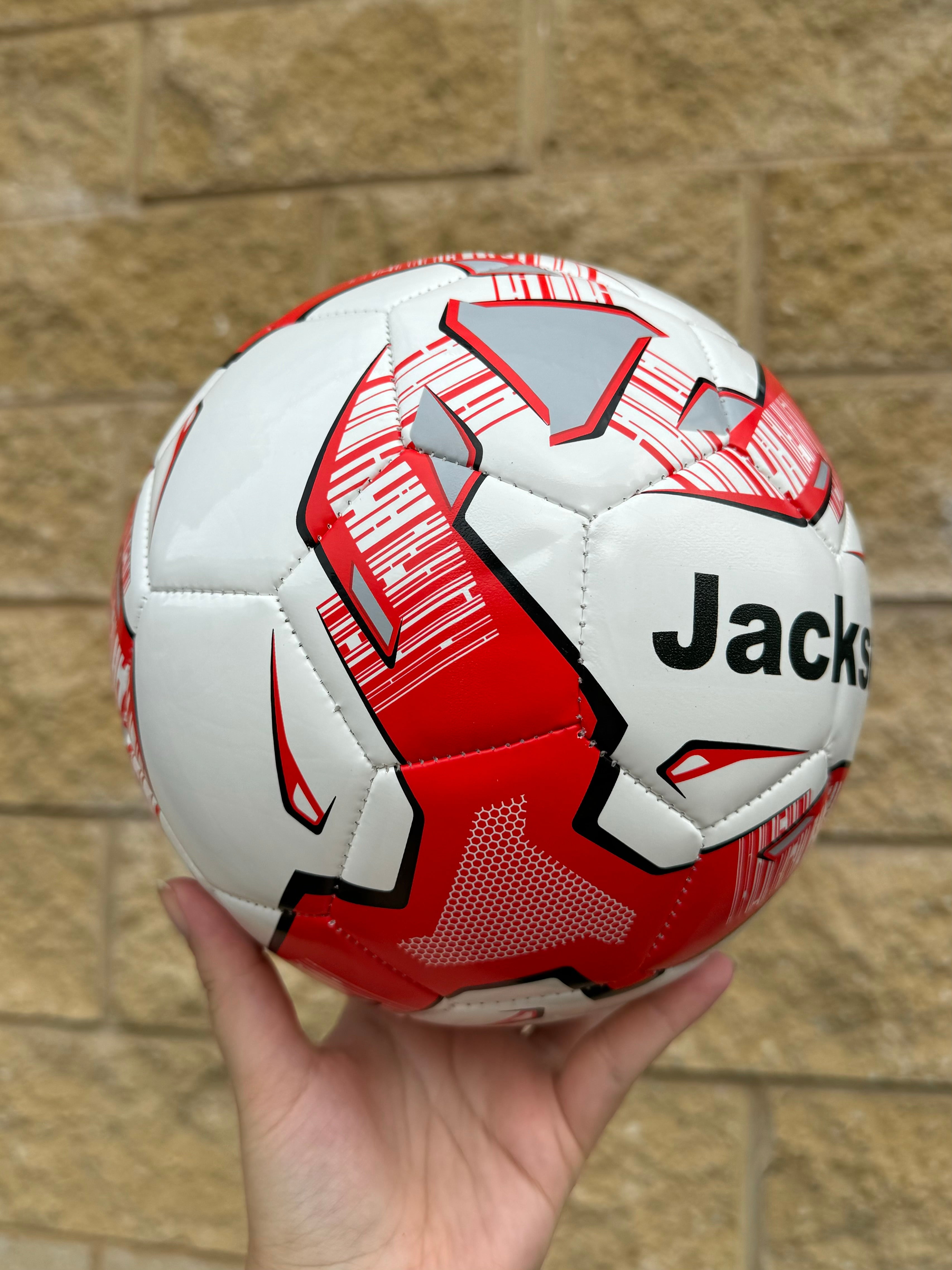 Personalised Mi-Ball Red Soccer Ball (Size 3, 4, 5)