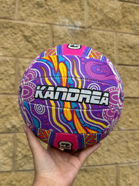 Load image into Gallery viewer, Personalised Gilbert 2026 Indigenous First Nations Supporter Netball (SIZE 5)

