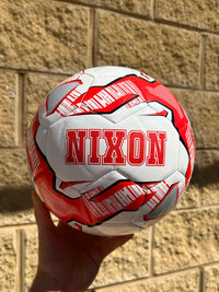 Load image into Gallery viewer, Personalised Mi-Ball Red Soccer Ball (Size 3, 4, 5)

