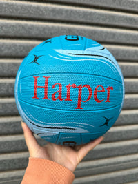Load image into Gallery viewer, Personalised Gilbert Phoenix Netball Blue (SIZE 5)
