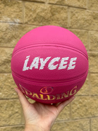 Load image into Gallery viewer, Personalised Spalding Rubber Pink Highlight Rush Basketball (Size 5, 6)
