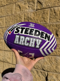 Load image into Gallery viewer, Personalised Official Melbourne Storm NRL Supporter Pack
