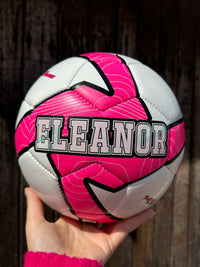 Load image into Gallery viewer, Personalised Deploy Pink Soccer Ball (Size 3, 4, 5)
