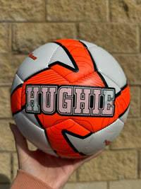 Load image into Gallery viewer, Personalised Deploy Orange Soccer Ball (Size 3, 4, 5)
