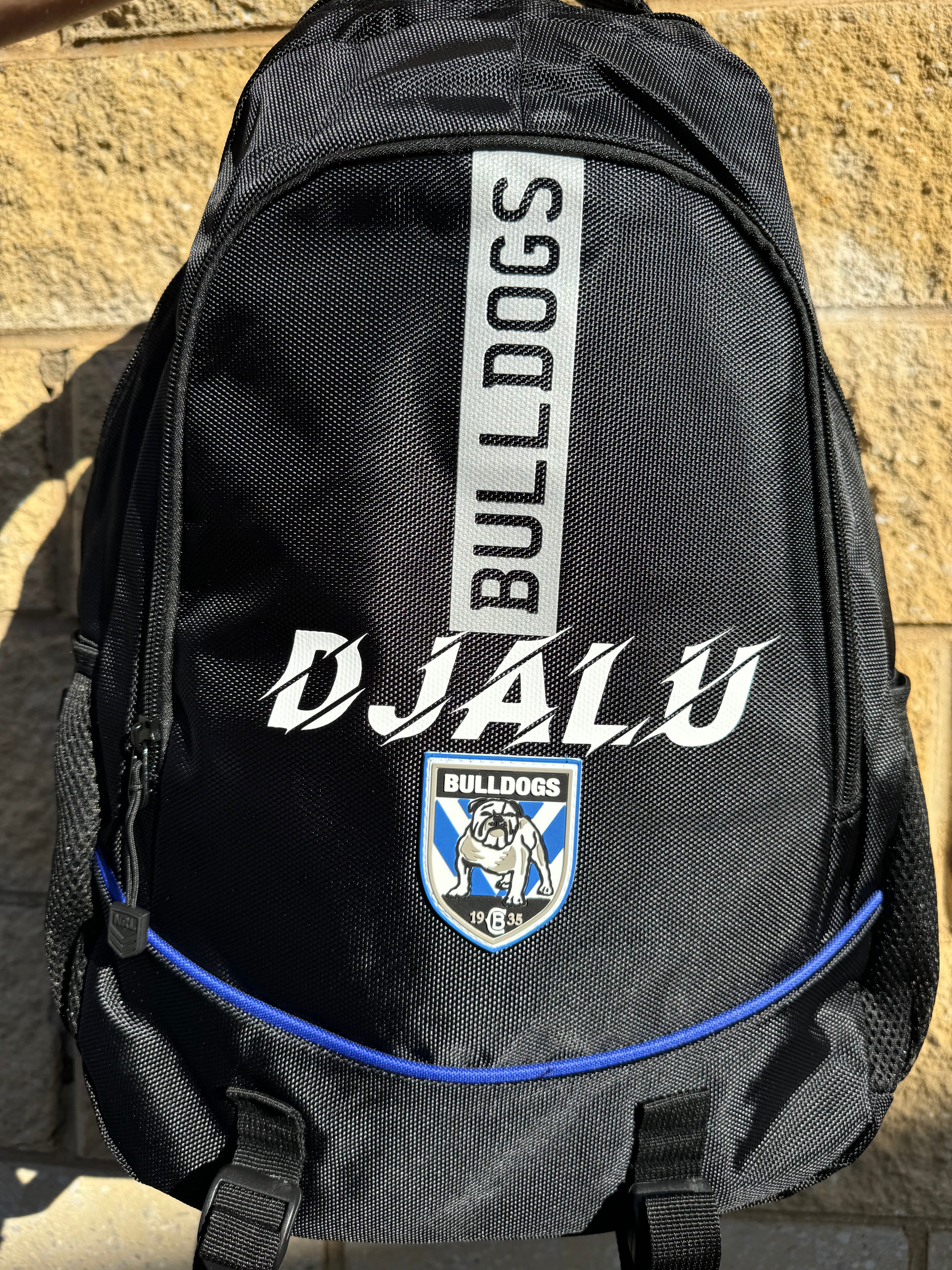 Personalised Canterbury Bulldogs Official NRL Backpack