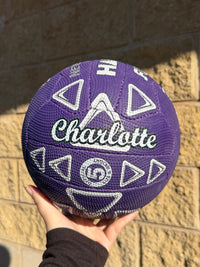 Load image into Gallery viewer, Personalised Hart Fuse Purple Netball (SIZE 4, 5)
