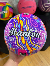 Load image into Gallery viewer, Personalised Gilbert 2026 Indigenous First Nations Supporter Netball (SIZE 5)
