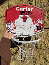 Load image into Gallery viewer, Personalised Wilson NBA Team Mini Basketball Hoop (Chicago Bulls)
