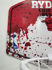 Load image into Gallery viewer, Personalised Wilson NBA Team Mini Basketball Hoop (Chicago Bulls)

