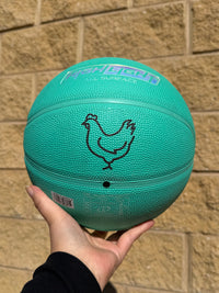 Load image into Gallery viewer, Personalised Spalding Rubber Teal Highlight Rush Basketball (Size 5, 6)
