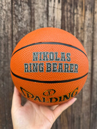 Load image into Gallery viewer, Personalised Mini Spalding Basketball (Size 1 &amp; 3)
