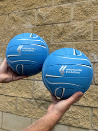 Load image into Gallery viewer, Personalised Mi-Ball Envision Blue Netball (SIZE 5)
